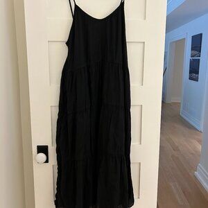 Left on Friday Linen Tiered Dress